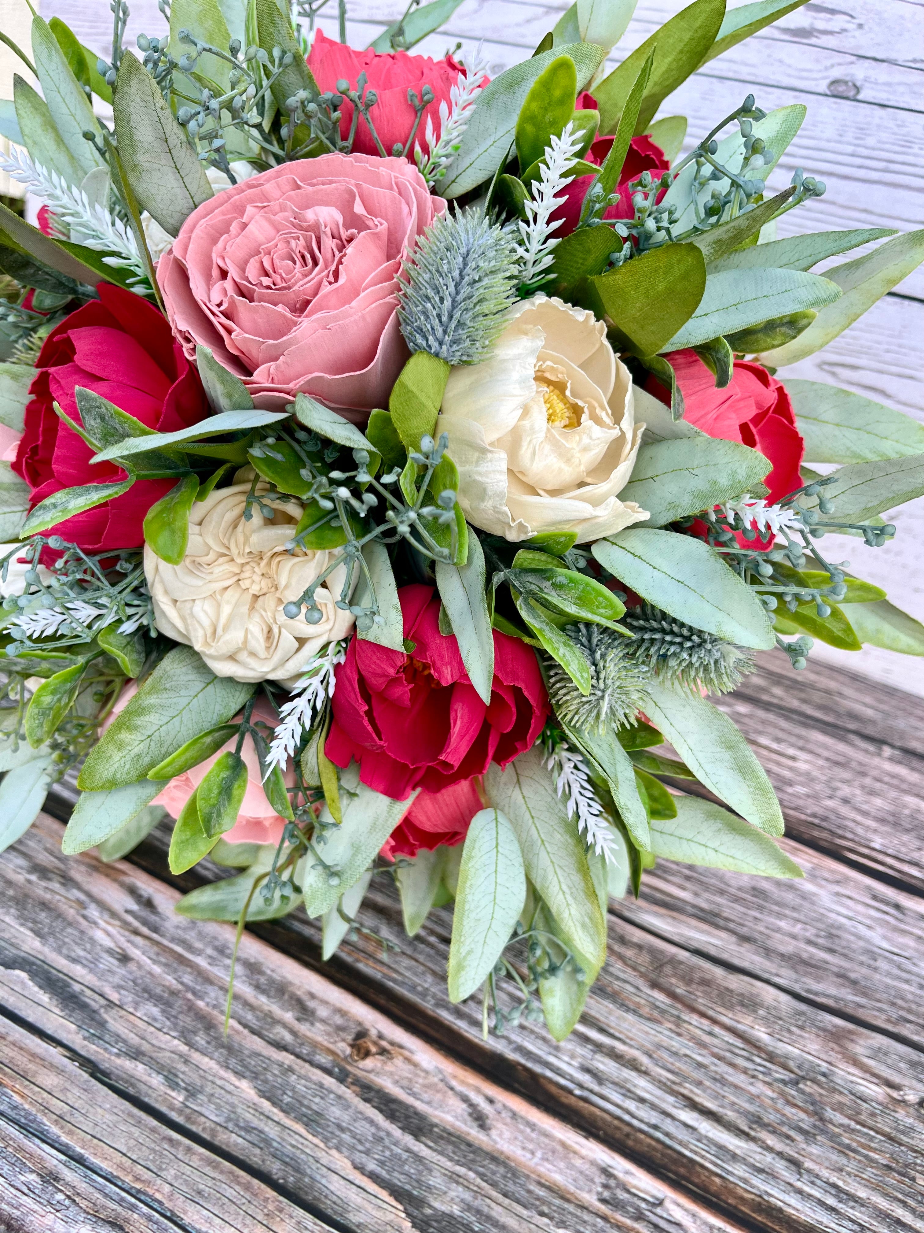 READY TO SHIP - Pink Peony Bouquet