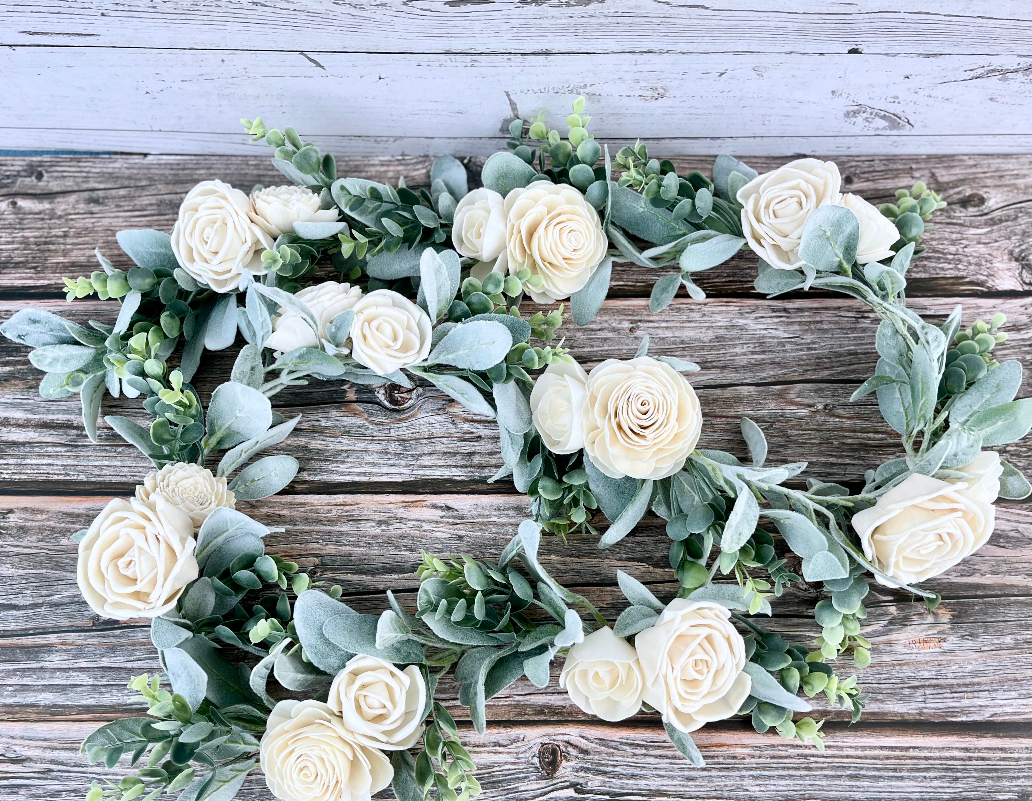 succulent & eucalyptus garland Eucalyptus Garland – Teton Wood Blooms
