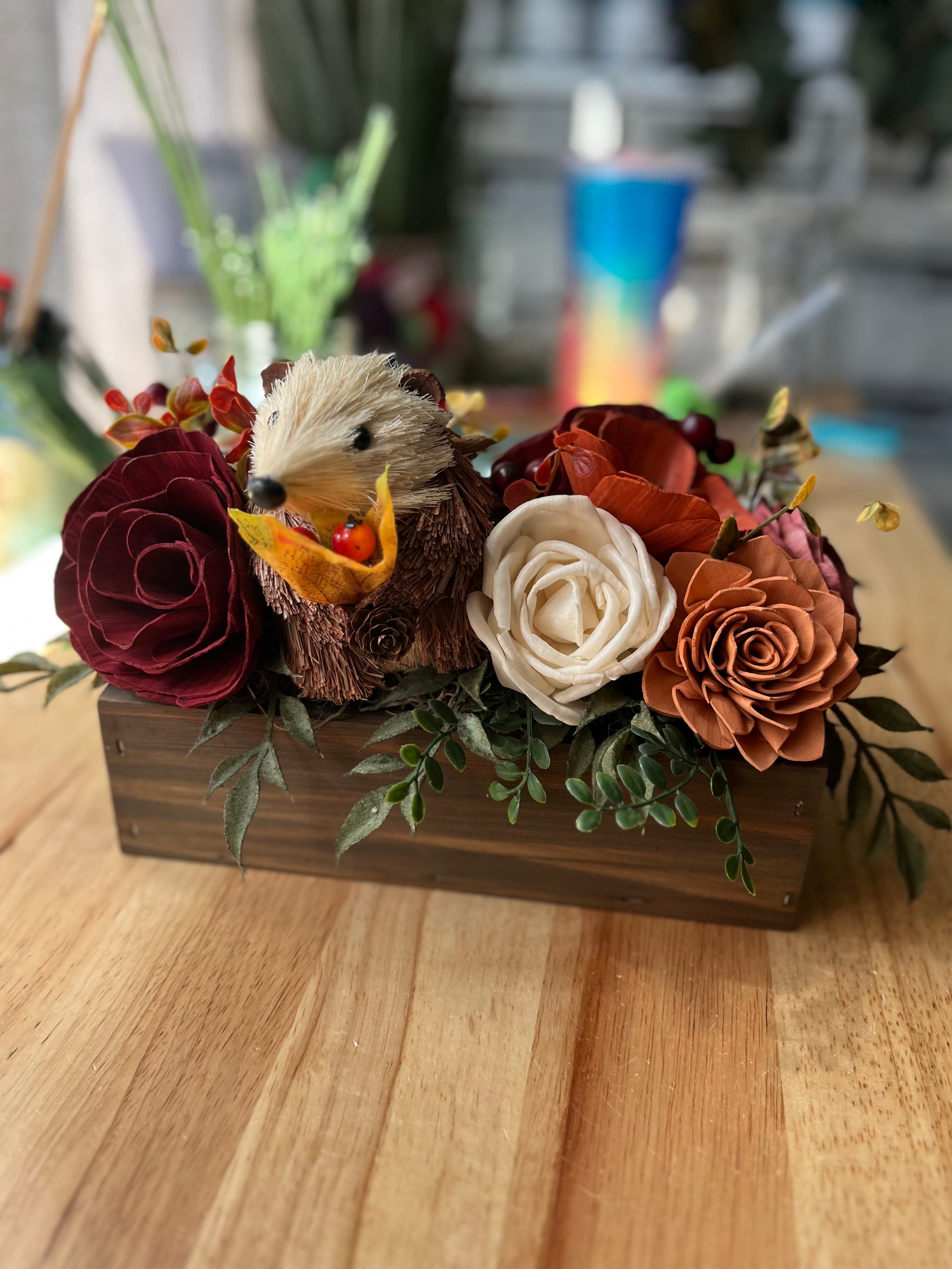READY TO SHIP - Hedgehog Fall Centerpiece