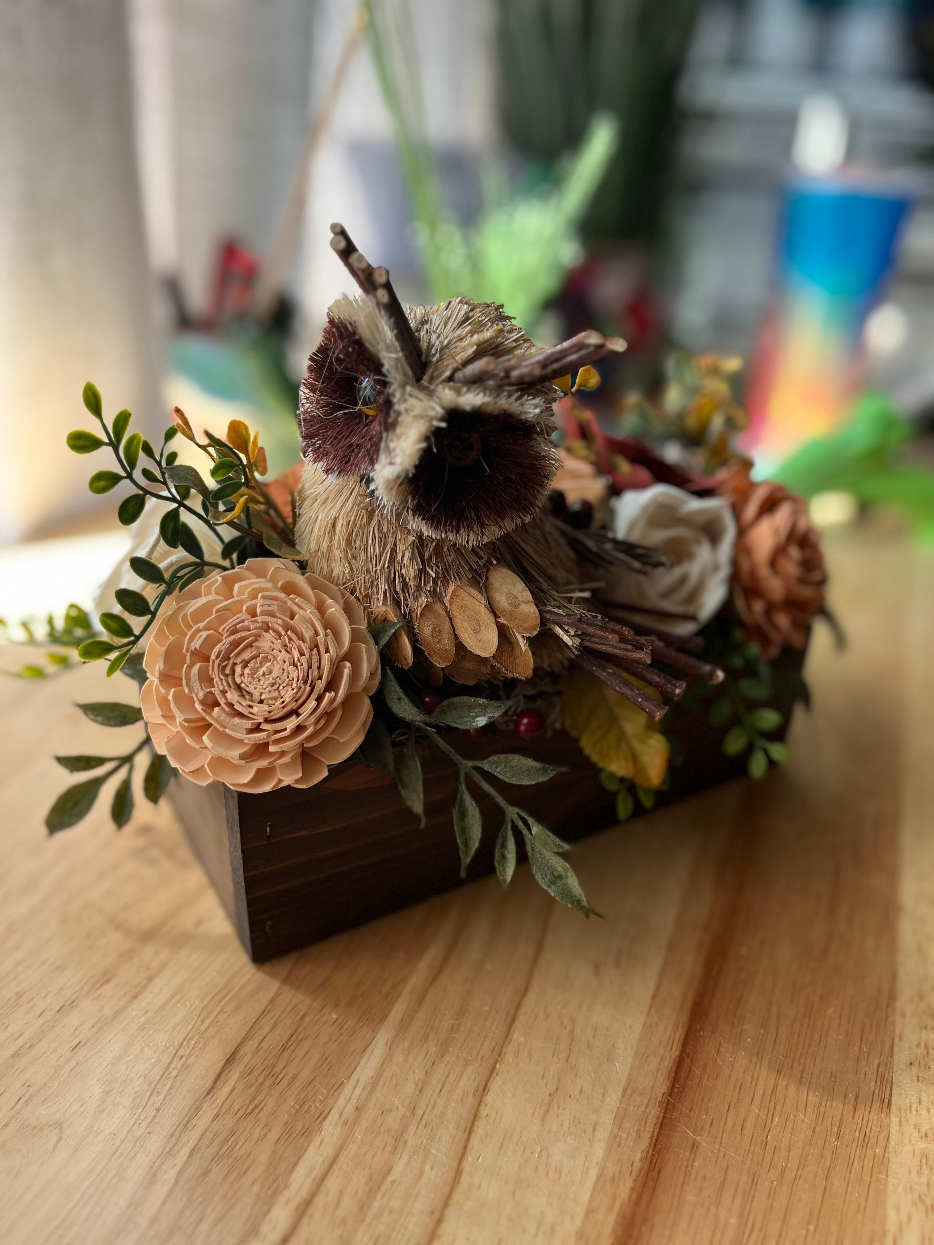 READY TO SHIP - Owl Fall Centerpiece