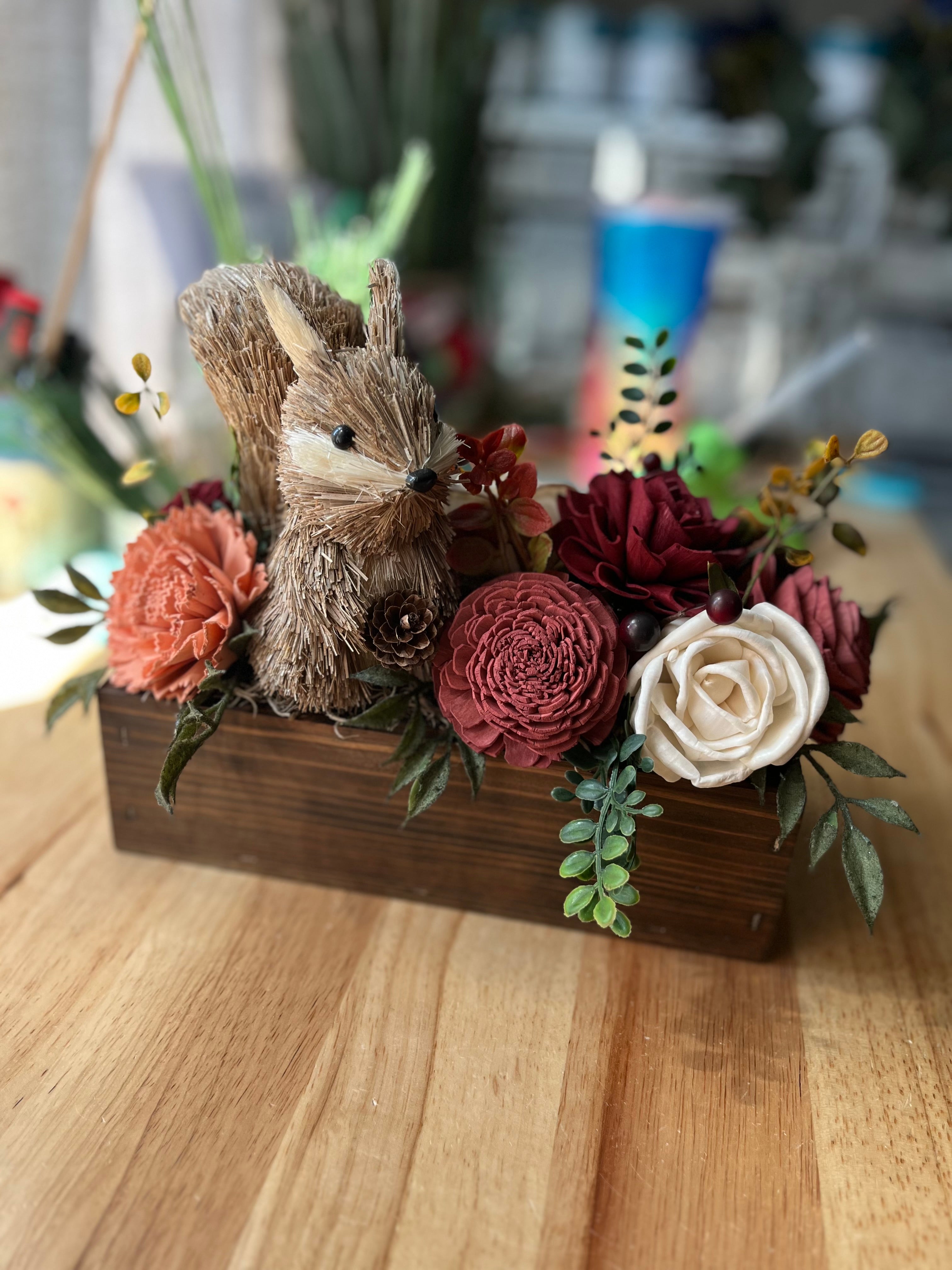 READY TO SHIP - Squirrel Fall Centerpiece