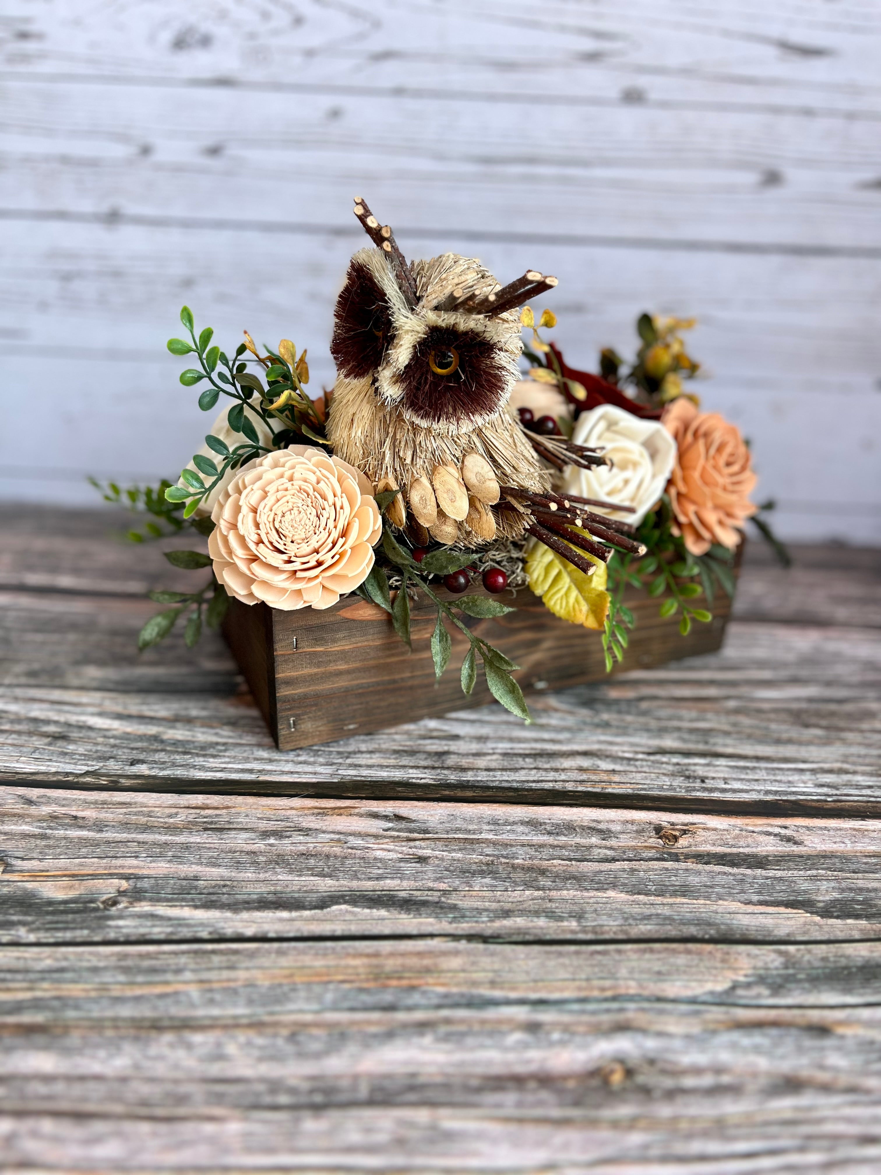 READY TO SHIP - Owl Fall Centerpiece