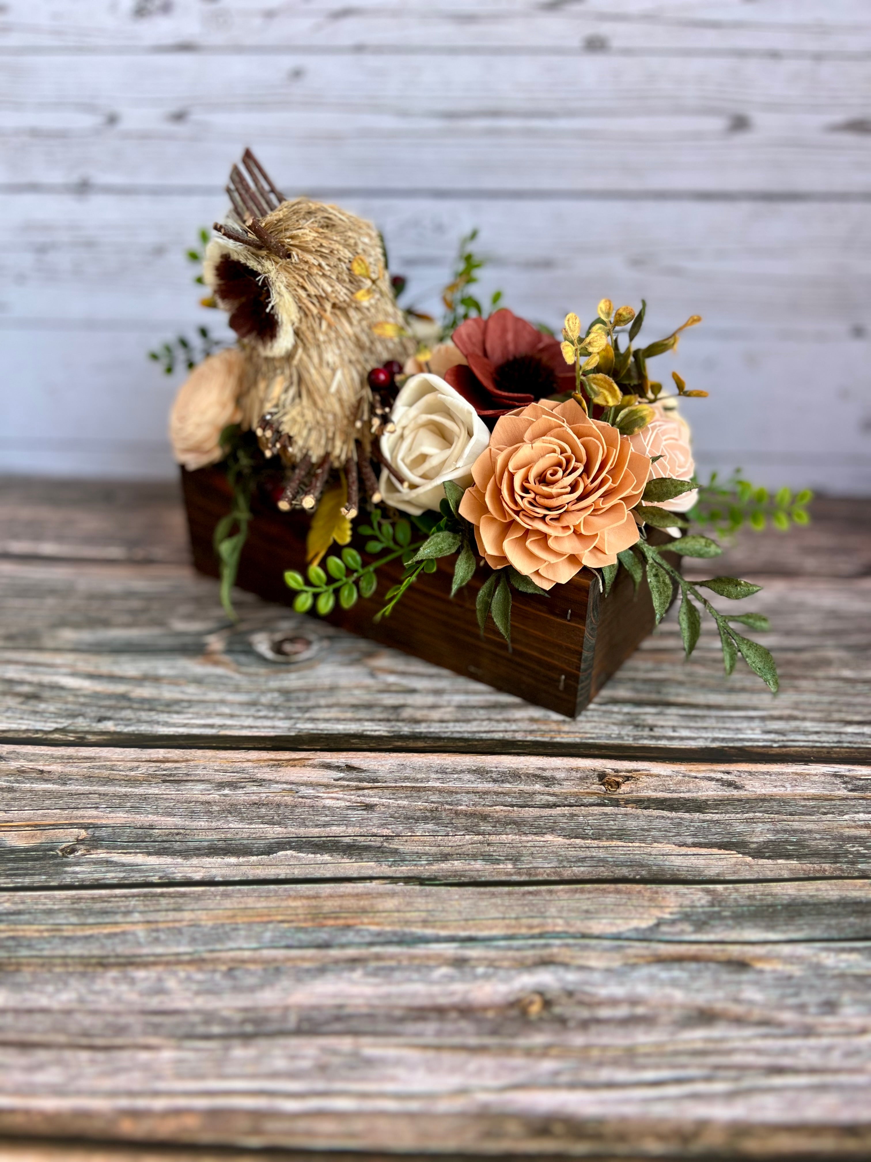 READY TO SHIP - Owl Fall Centerpiece