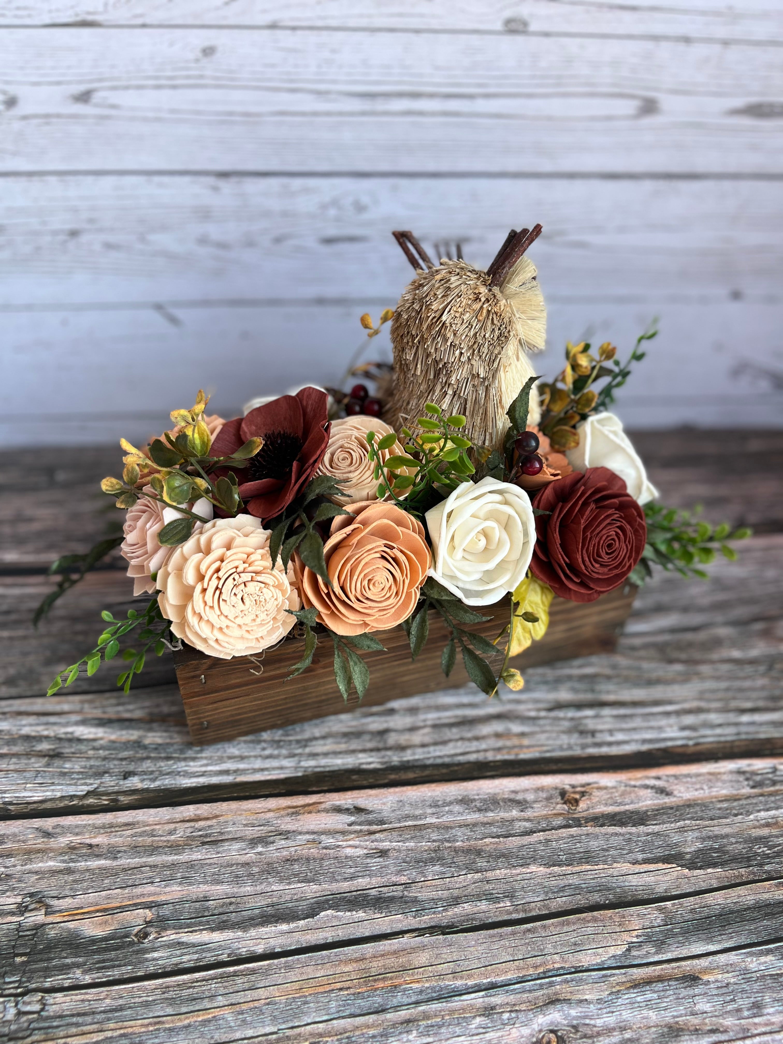 READY TO SHIP - Owl Fall Centerpiece