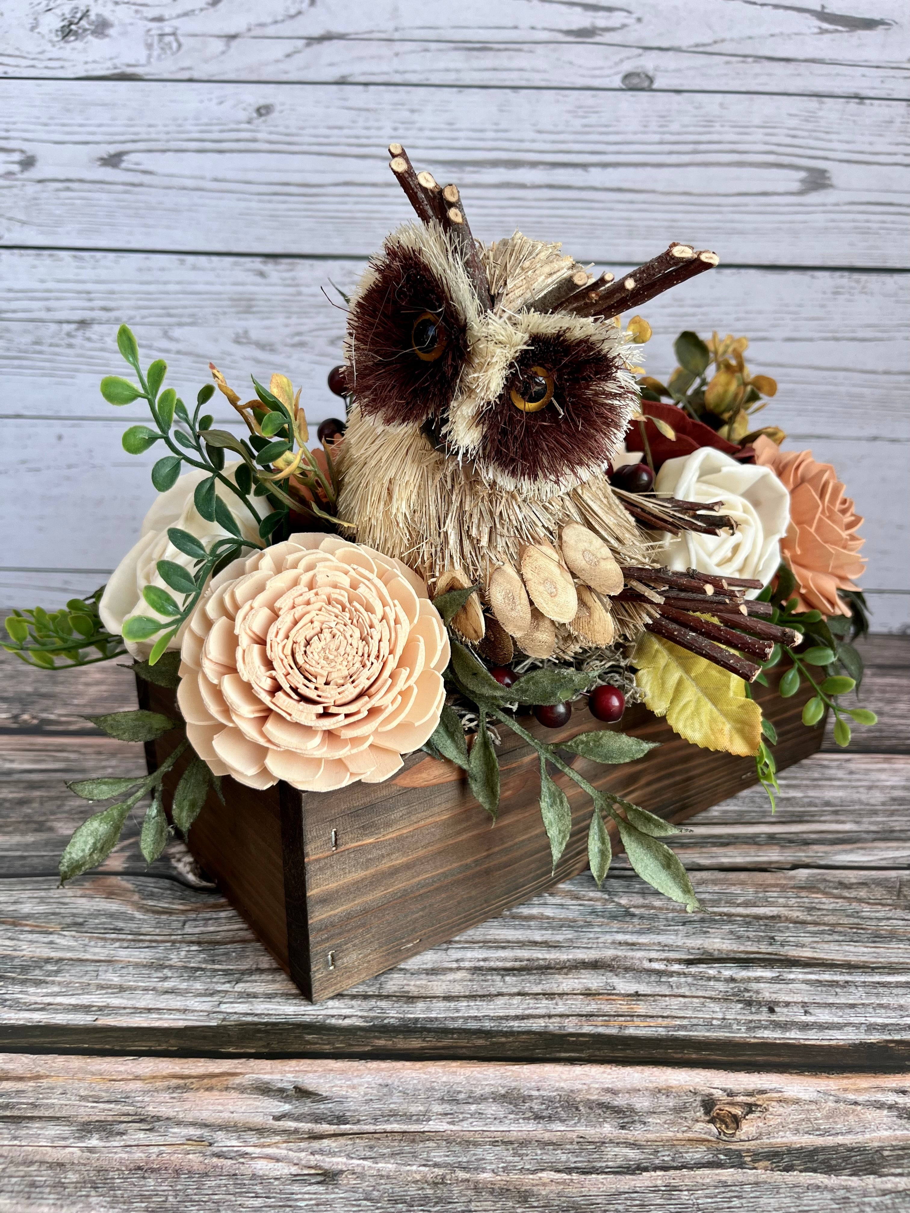 READY TO SHIP - Owl Fall Centerpiece