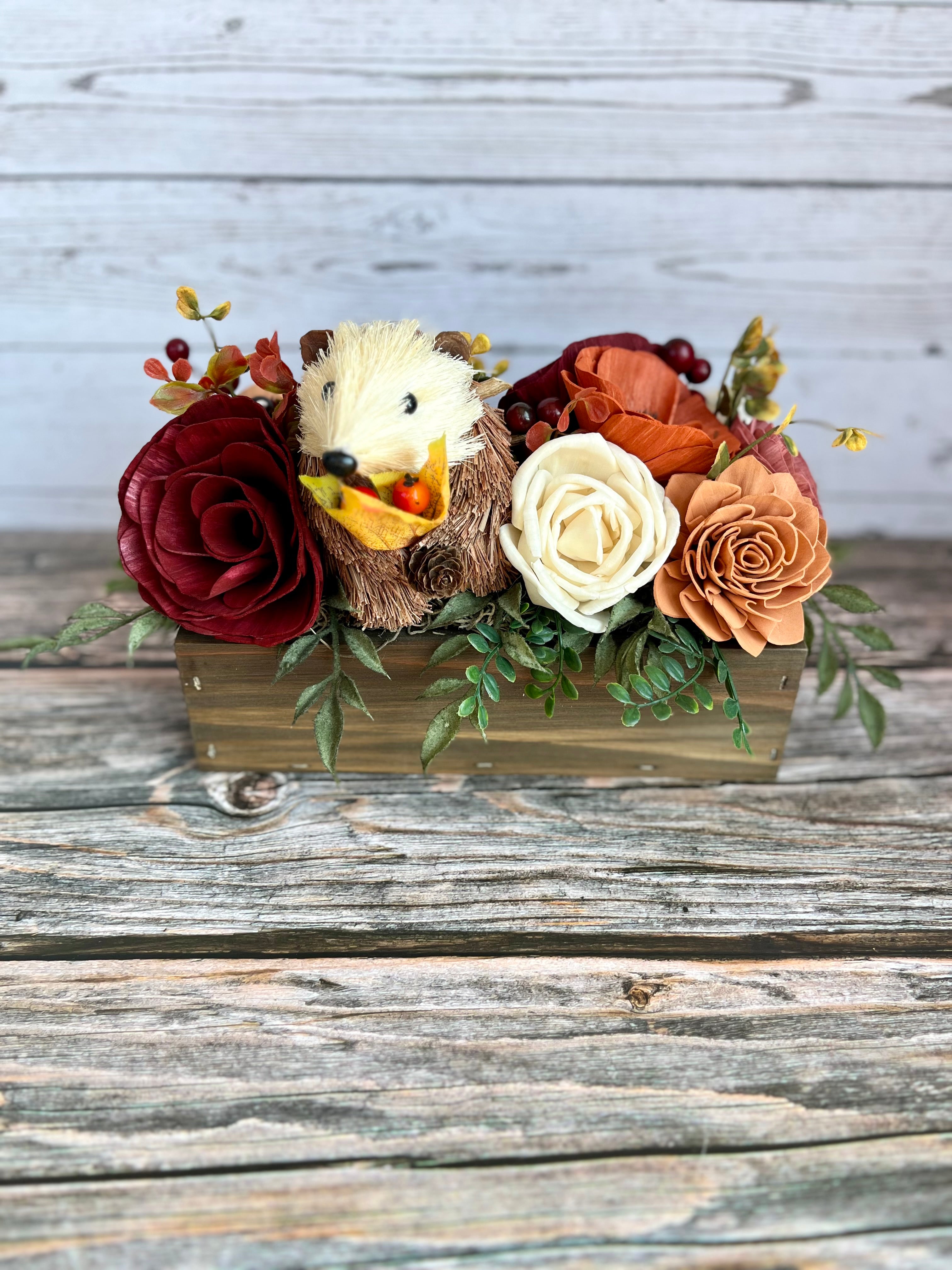 READY TO SHIP - Hedgehog Fall Centerpiece
