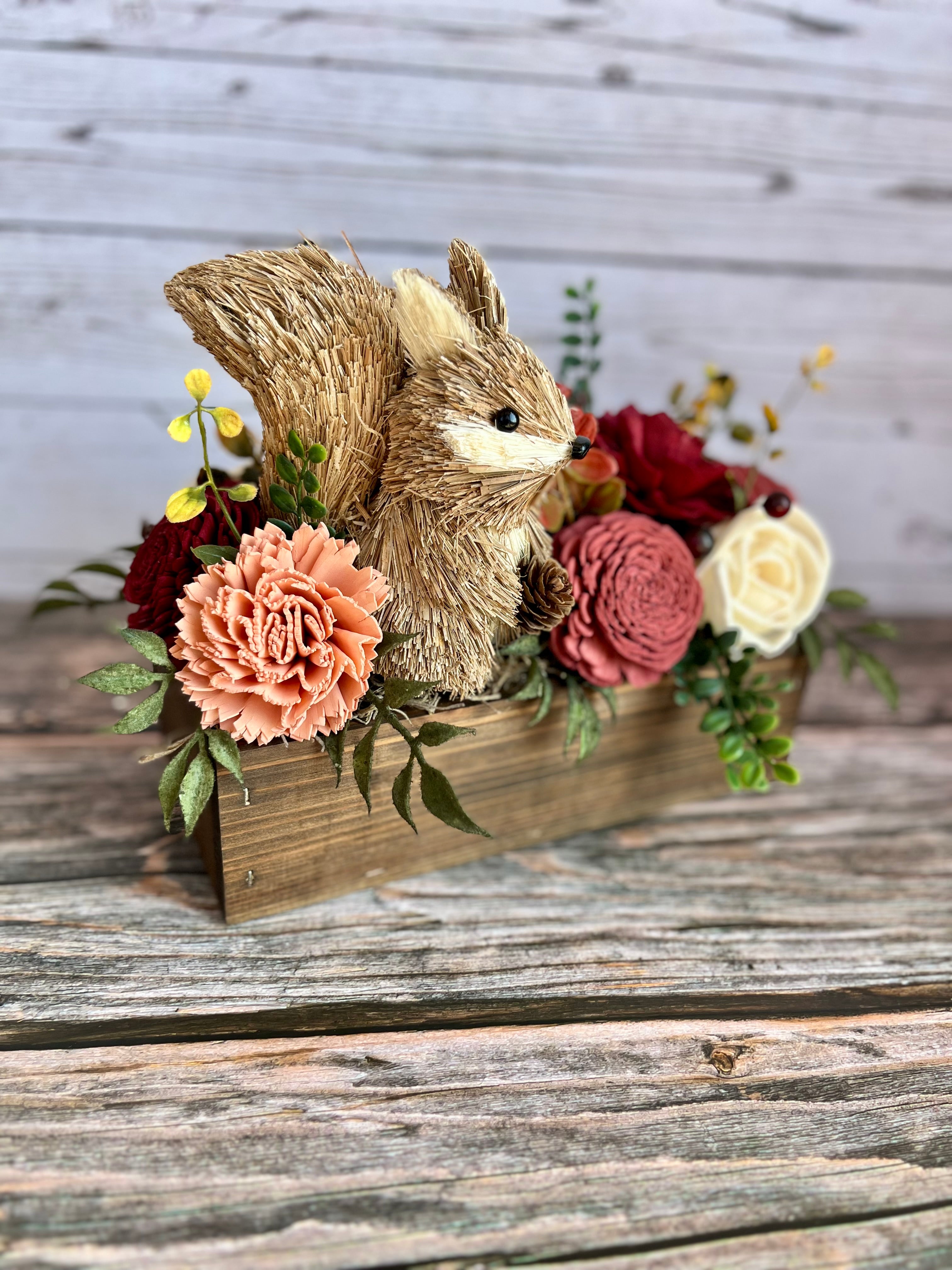 READY TO SHIP - Squirrel Fall Centerpiece