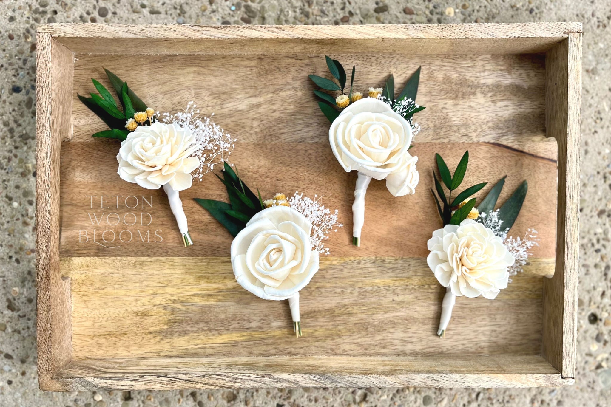 air plant boutonniere The Kelly Boutonniere – Teton Wood Blooms