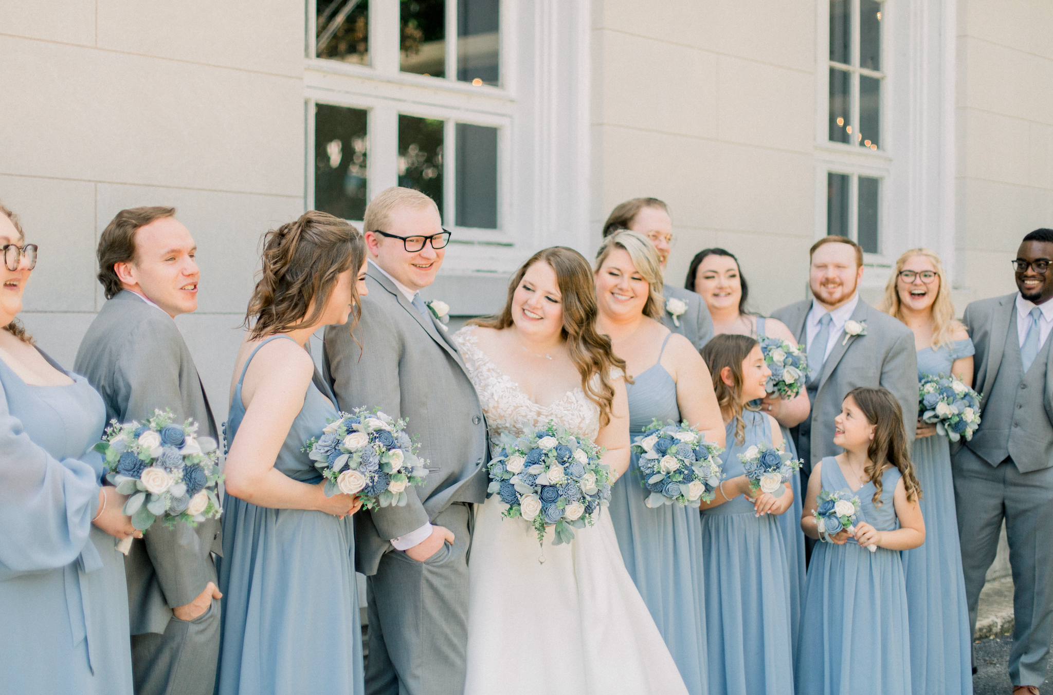 Dusty Blue and Slate Blue Bouquet – Teton Wood Blooms
