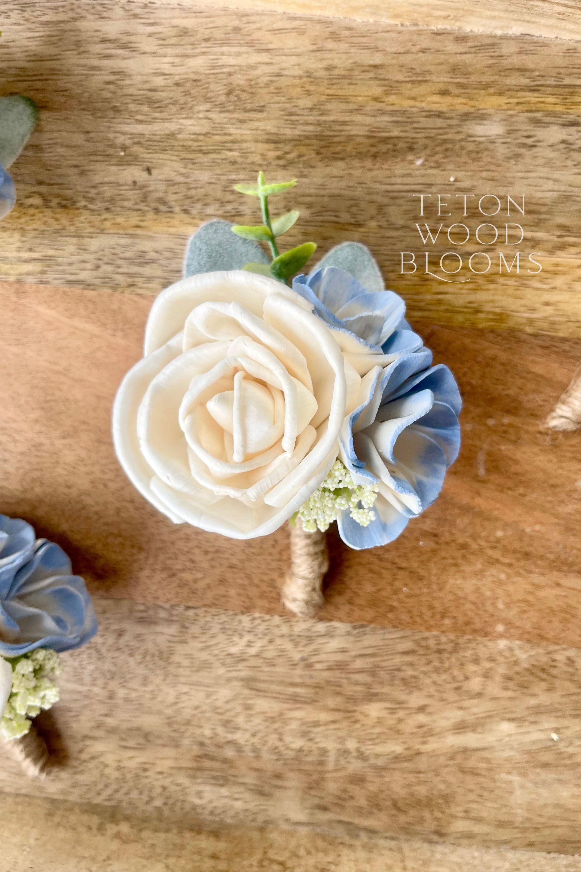 Hydrangea Boutonniere and Corsage