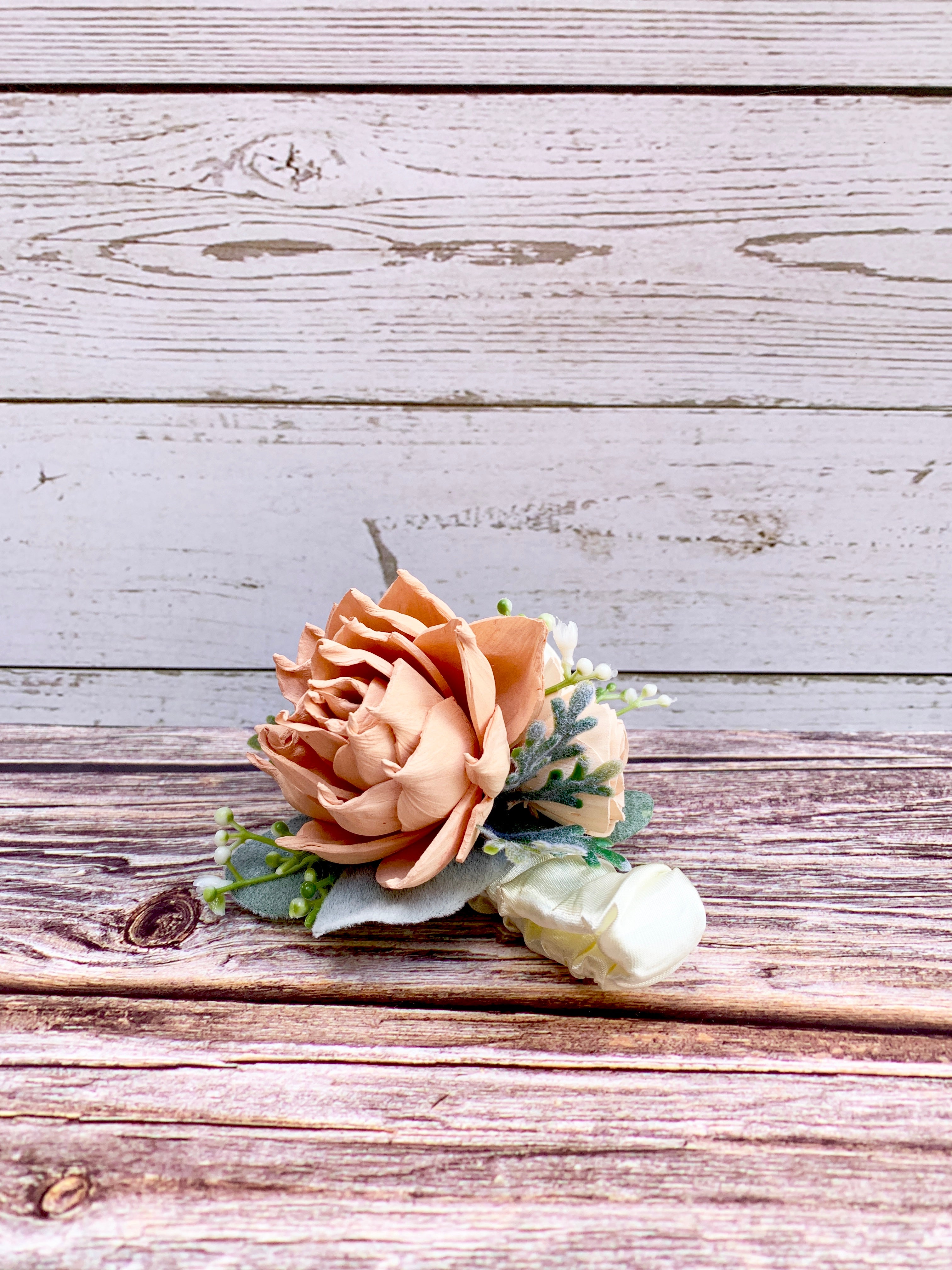 Sugar and Spice Rose Corsage