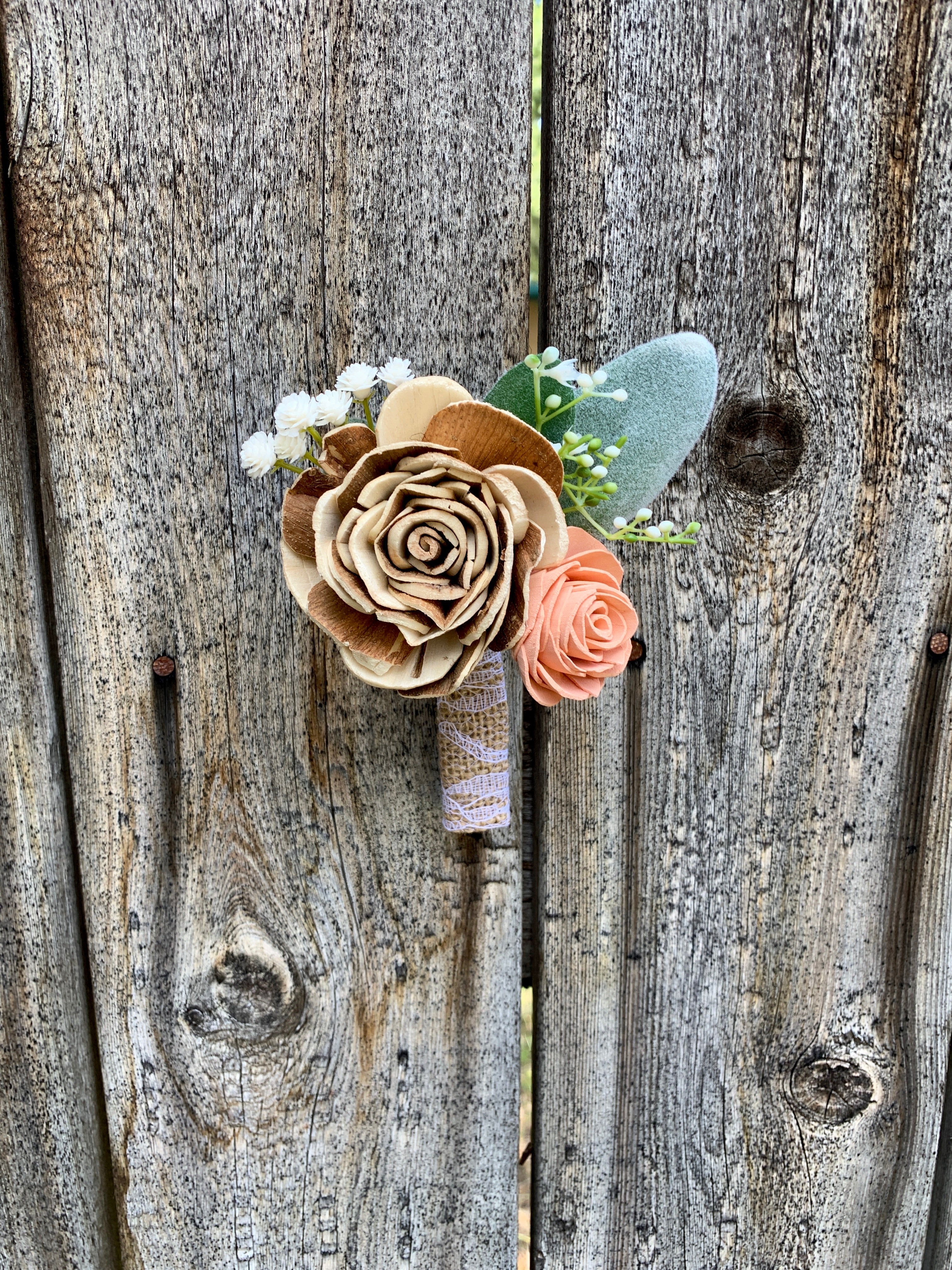 Rose and Baby's Breath Boutonniere