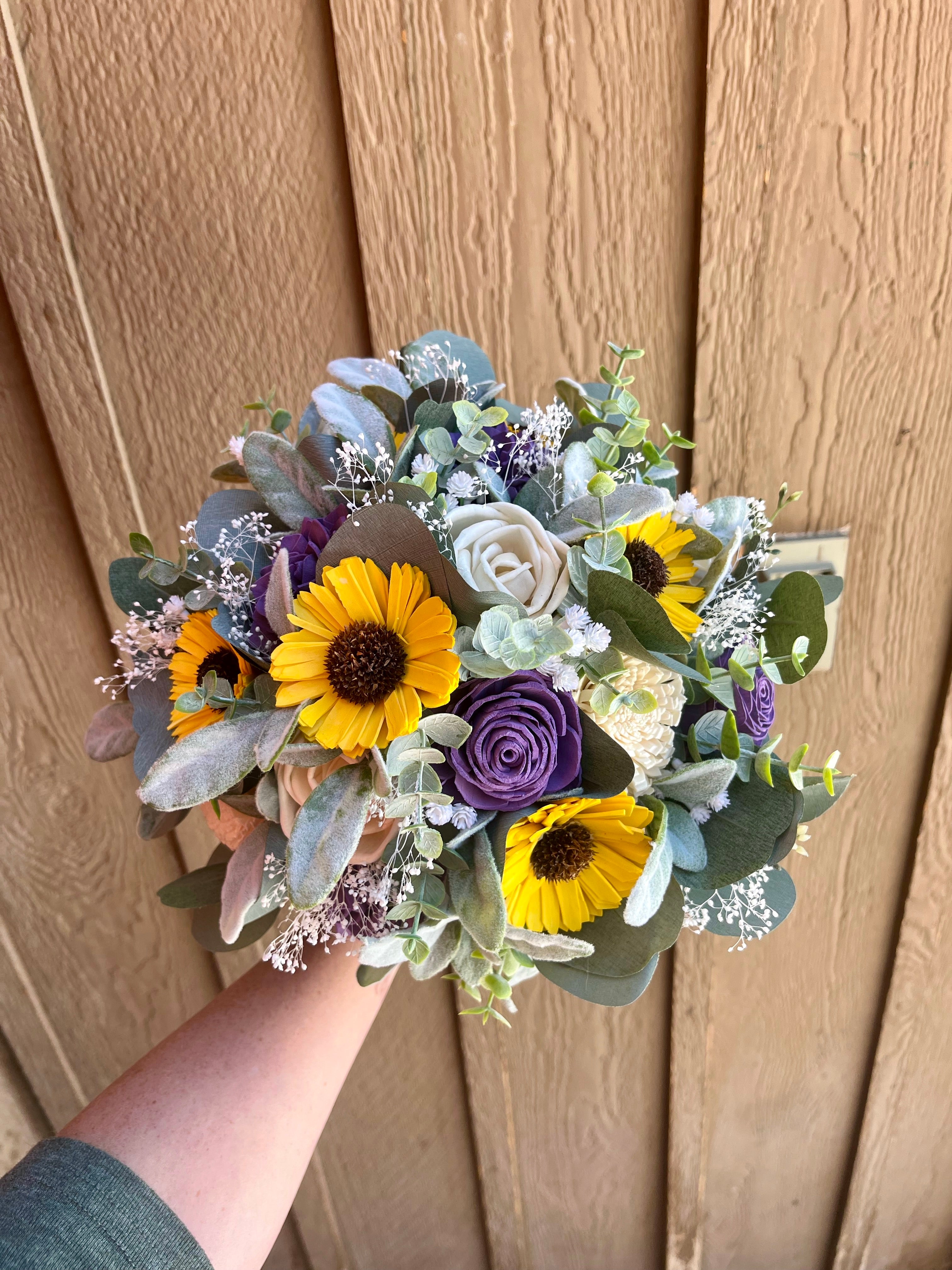 Sunflower and Baby's Breath Bouquet
