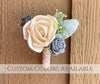 Ivory and Baby's Breath Boutonniere